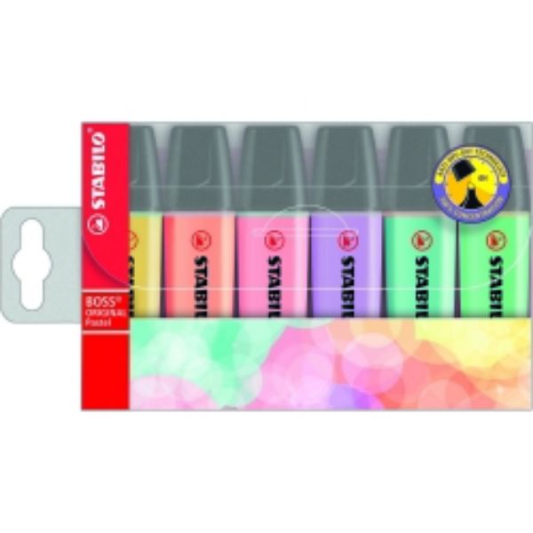 Picture of HIGHLIGHTER STABILO BOSS PASTEL ASST WLT