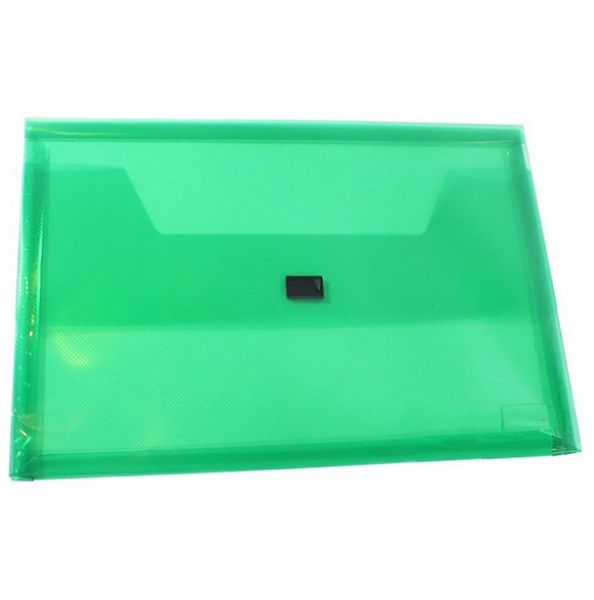 Picture of DOCUMENT WALLET STAT F/C PP - GREEN