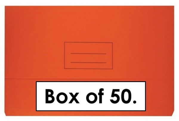 Picture of BANTEX DOC WALLET BRD 230GSM FC ORANGE BX 50