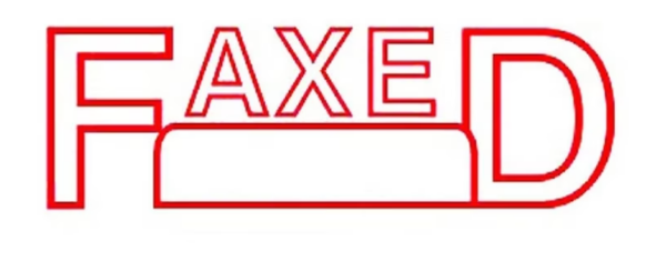 Picture of PRE-INKED STAMP - FAXED