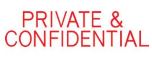 Picture of PRE-INKED STAMP - PRIVATE & CONFIDENTIAL
