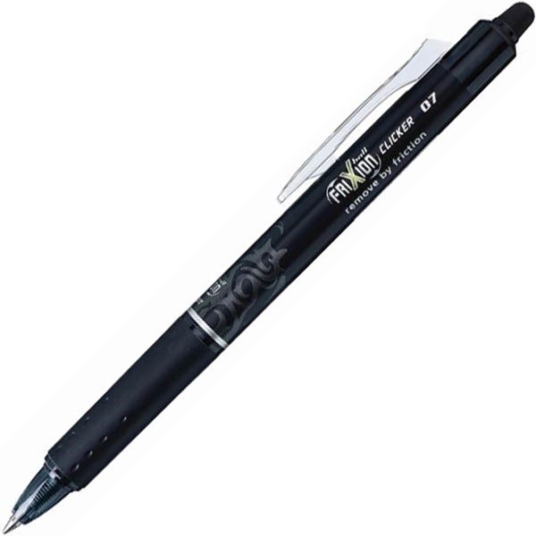 Picture of PEN PILOT FRIXION RECTRACTABLE 0.7MM BLACK